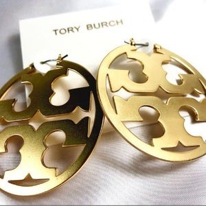 New- Tory Burch Miller Hoop earrings